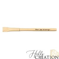 Ручка с надписью "Never stop dreaming" / крафт