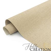 Переплетный кожзам тиснение Твид, латте