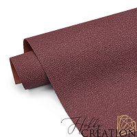 Переплетный кожзам тиснение Холст, винный
