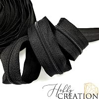 Молния акриловая №3, черная