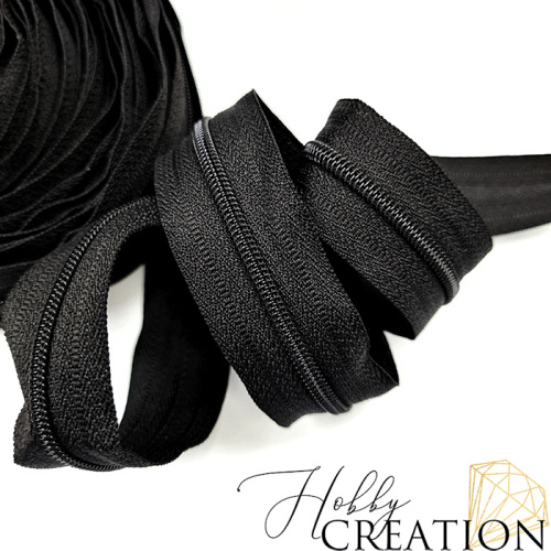 Молния акриловая №3, черная