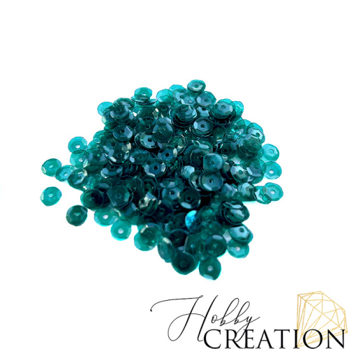 Пайетки / Грани 5 мм., прозрачные изумрудные