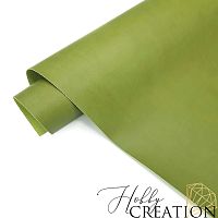 Переплетный кожзам матовый II, светло-оливковый