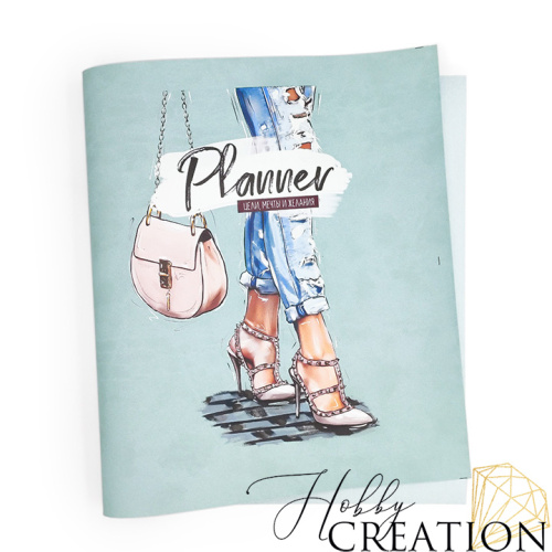 Кожзам с принтом "Гвен" 26*46 см. матовый II, пепельно-голубой Кожзам с принтом "Гвен" 26*46 см. матовый II, пепельно-голубой