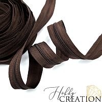 Молния акриловая №3, шоколад 