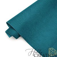 Переплетный кожзам тиснение питон, петролевый