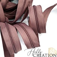 Молния акриловая №3, какао