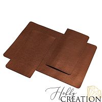 Заготовка для создания паспорта / переплетный кожзам глянцевый, медный