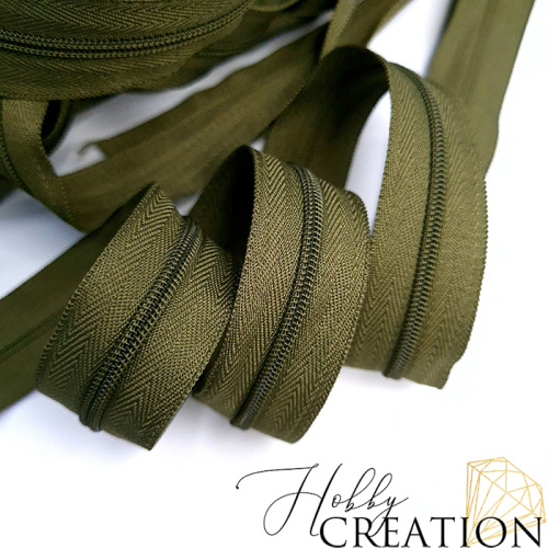 Молния акриловая №3, хакки