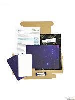 Заготовка для создания обложки на паспорт "Космос"