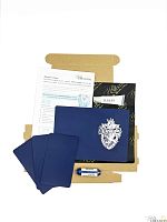 Заготовка для создания обложки на паспорт "Slytherin HP / серебро"