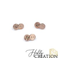 Магнитная застежка "Узор" 10 мм.