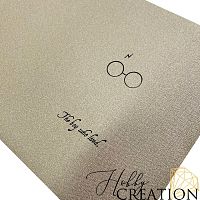 Кожзам с принтом "The boy who lived" 26*46 см. тиснение Твид, латте