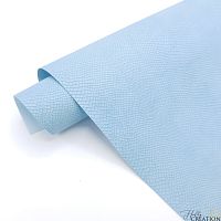 _Переплетный кожзам тиснение питон, светло-голубой