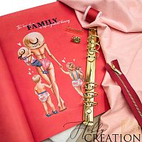 Набор материалов для создания папки под документы / документы "Super mom / блондины"