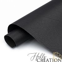Переплетный кожзам тиснение жатая кожа II, черный