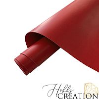 Переплетный кожзам КНР (экокожа) матовый  красный