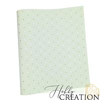 Кожзам с принтом "Горошек" 26*46 см. тиснение питон, пустынный шалфей