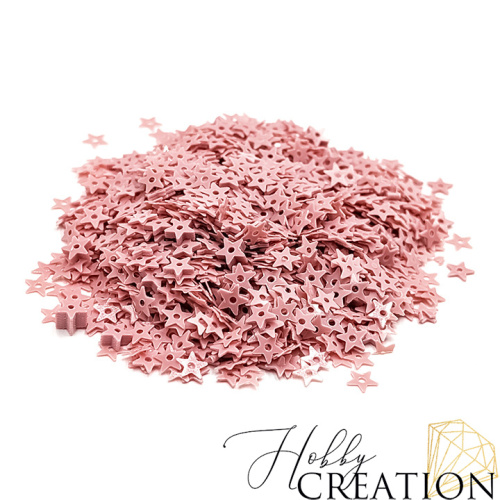 Пайетки / Звездочка 4 мм., глянец пыльная роза Пайетки / Звездочка 4 мм., глянец пыльная роза