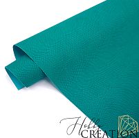 Переплетный кожзам тиснение питон, изумрудный