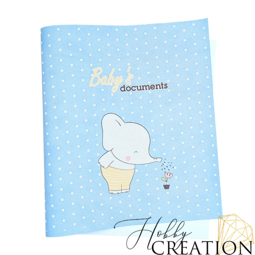 Кожзам с принтом "Слоник" 26*46 см. тиснение Джинс, светло-голубой Кожзам с принтом "Слоник" 26*46 см. тиснение Джинс, светло-голубой