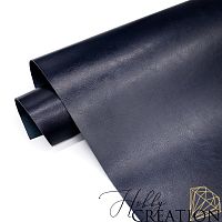 _Переплетный кожзам глянцевый, королевский синий