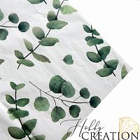 Бумага упаковочная тишью, эвкалипт (3 листа)