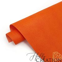 Переплетный кожзам тиснение питон, сицилийский апельсин