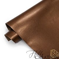 _Переплетный кожзам глянцевый, медный