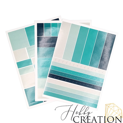 Набор наклеек "Бирюзовый"