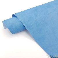 Переплетный кожзам тиснение Джинс, голубой