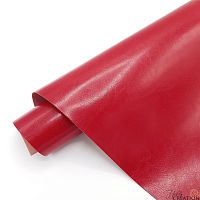 Переплетный кожзам глянцевый II, красный