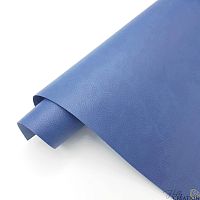 Переплетный кожзам тиснение под кожу II, пепельно-синий