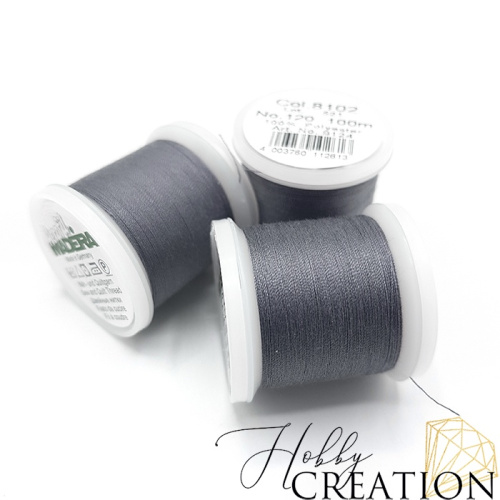 Нитки швейные Madeira Aerofil №120, 8102 (серые) Нитки швейные Madeira Aerofil №120, 8102 (серые)