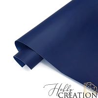 Переплетный кожзам матовый II, синий