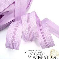 Молния акриловая №3, сиренево-розовая