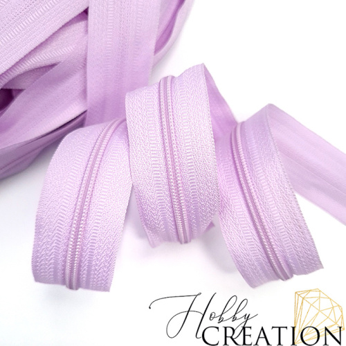 Молния акриловая №3, сиренево-розовая