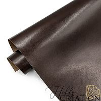 _Переплетный кожзам глянцевый К2, горький шоколад