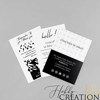 Открытка односторонняя / ВАШ ДИЗАЙН / тиснение ХОЛСТ (100 шт.)