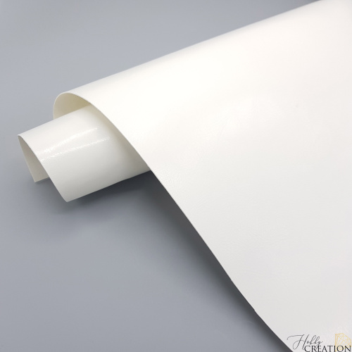 Переплетный кожзам глянцевый II, белый