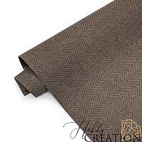 Переплетный кожзам тиснение Твид, какао