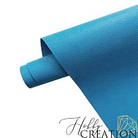 Переплетный кожзам КНР (экокожа) под кожу  васильковый