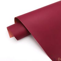 Переплетный кожзам матовый II, винный