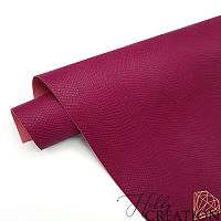 Переплетный кожзам тиснение питон, черешня