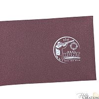 Кожзам с принтом "Real hunt" 18*28 см. тиснение Холст, винный