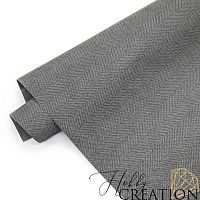 Переплетный кожзам тиснение Твид, серый