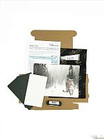 Заготовка для создания обложки на паспорт "Леопард на снегу"