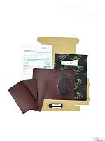 Заготовка для создания обложки на паспорт "ОНИ со змеёй"