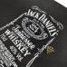 Переплетный кожзам (экокожа) тиснение жатая кожа с принтом "Jack Daniel's" 18*28 см., черный