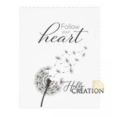 Разделитель для ежедневника "Follow your heart" / формат А5, калька матовая